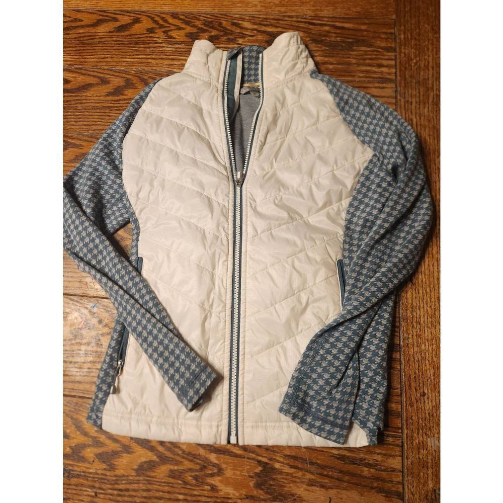 Smartwool green Houndstooth sleeve jacket sz Medium